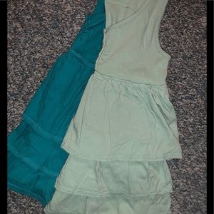 2 Old Navy Girls Tiered Tank Tops